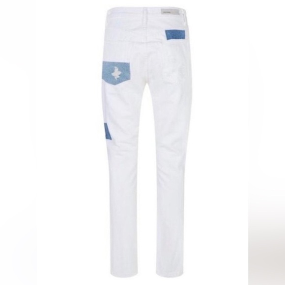 GRLFRND Karolina Joni Denim Jean Patchwork Ripped Women’s Size 25 - Picture 2 of 8